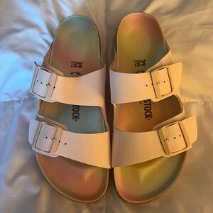 Birkenstock Arizona vegan sandals 39 light rose